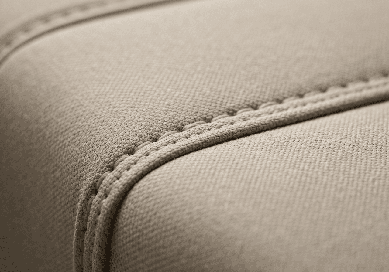 Detalle de costura premium